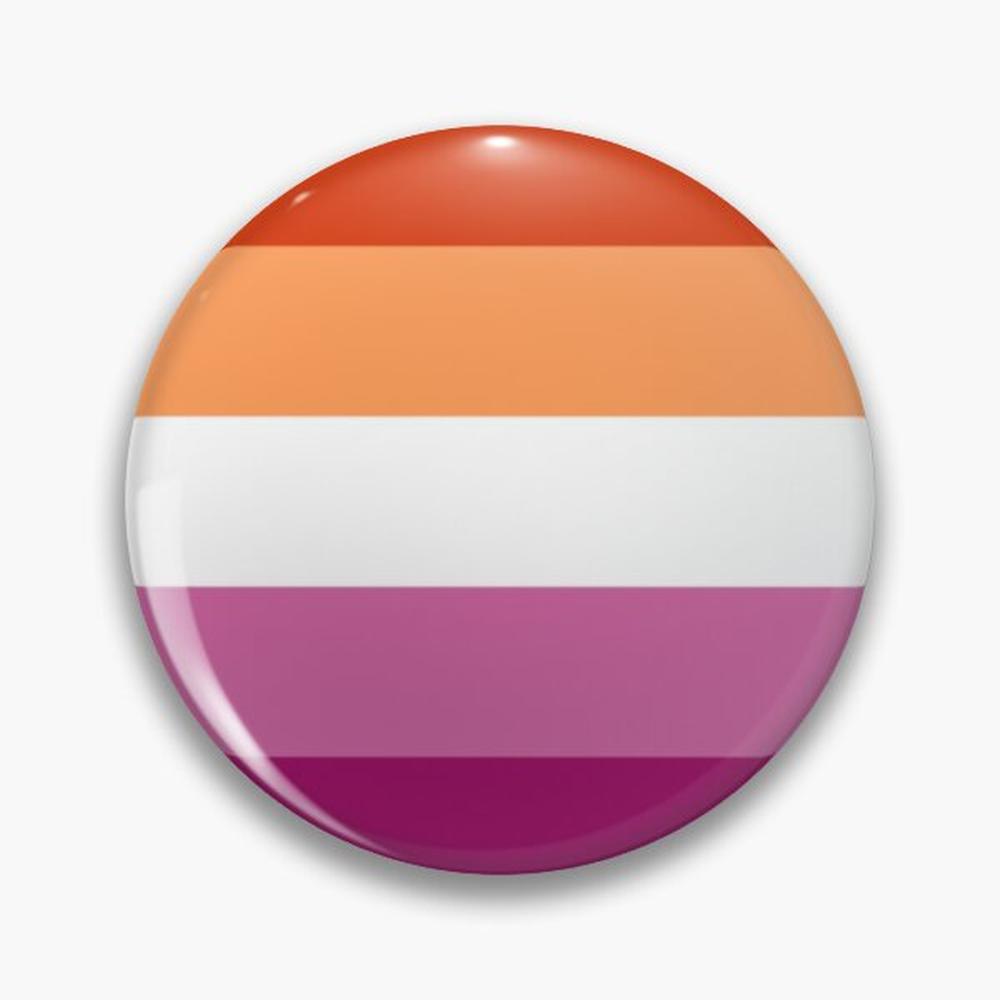 Lesbian Pride Flag Pin Buttons - Ethnic Modern Fashion 评论和价格
