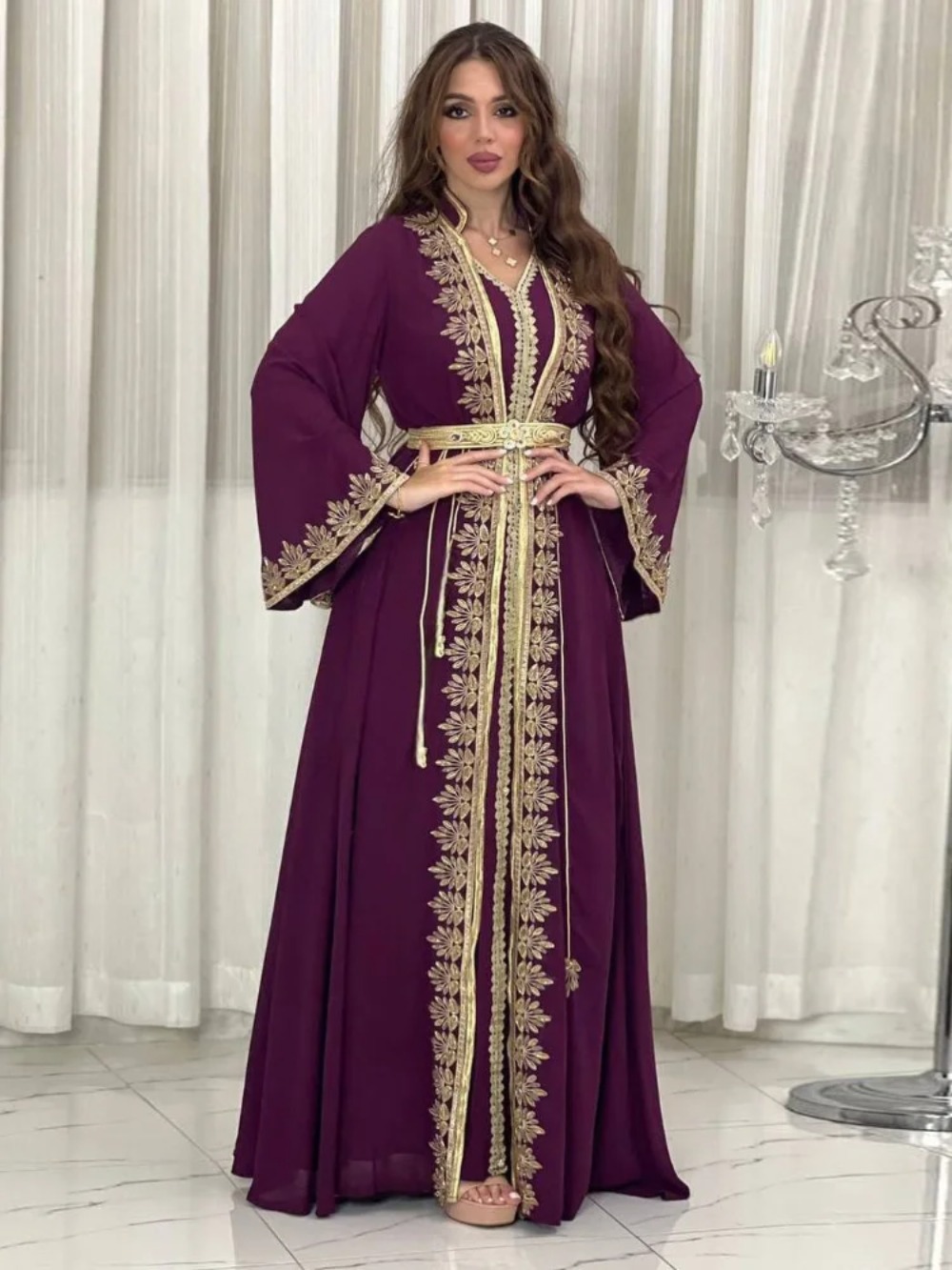 Eid Muslim Women Party Dresses - Jalabiya Women Arabic 评论和价格