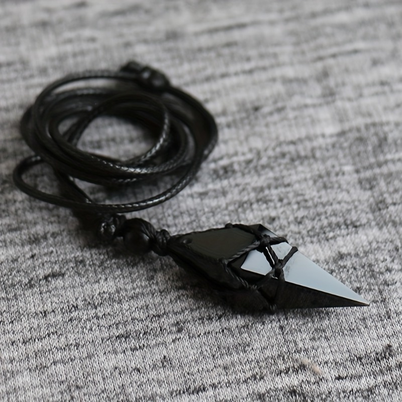 Black Obsidian Arrowhead Cryst - Ethnic Fashion Wear For Women 评论和价格